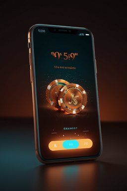 Smartphone met casino-app